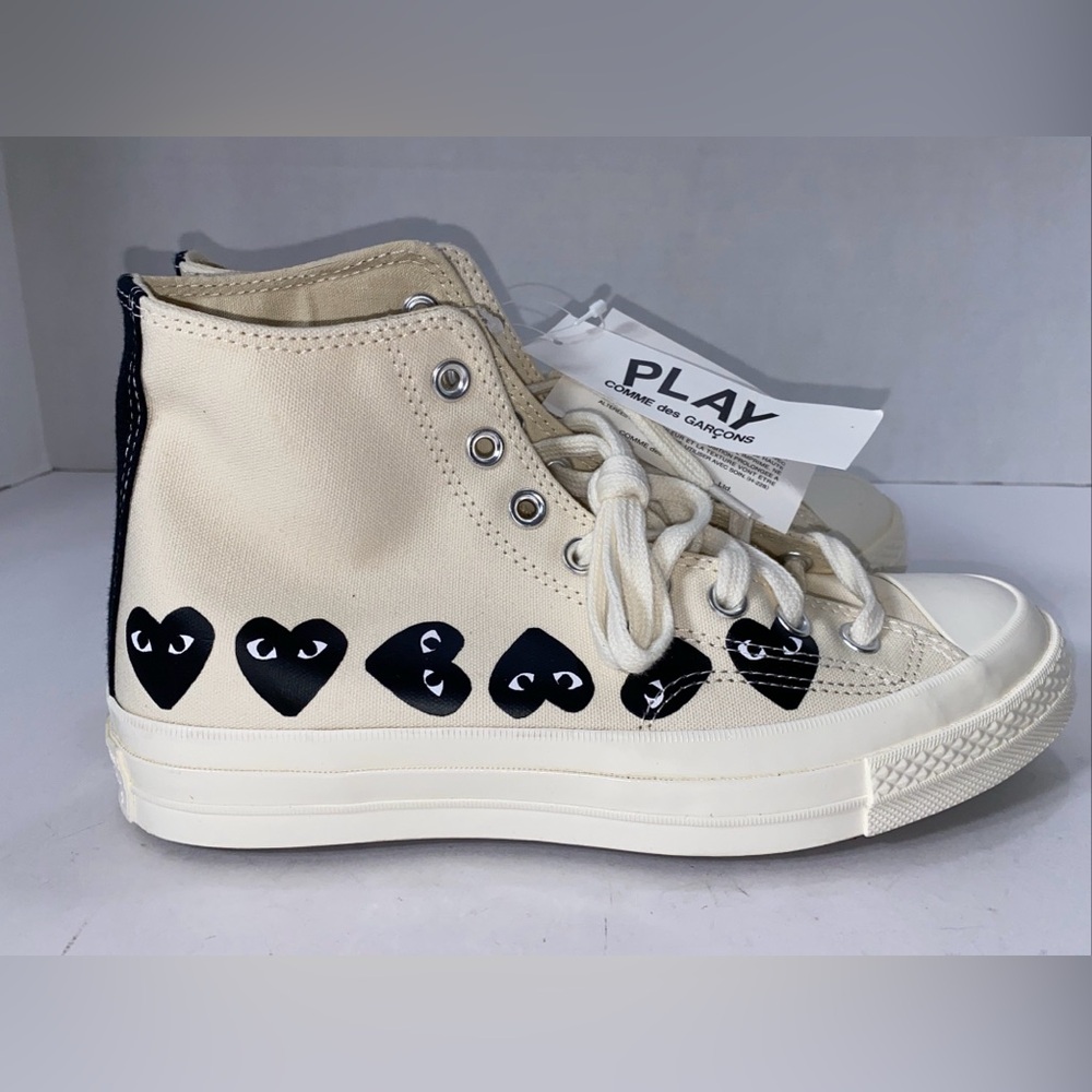 COMME DES GARÇONS x CONVERSE ALL STAR CHUCK TAYLOR HIGH TOPS 7M 9W NWT NO BOX